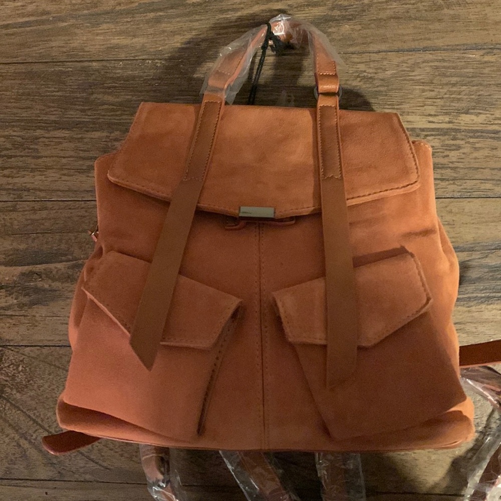 Leather backpack